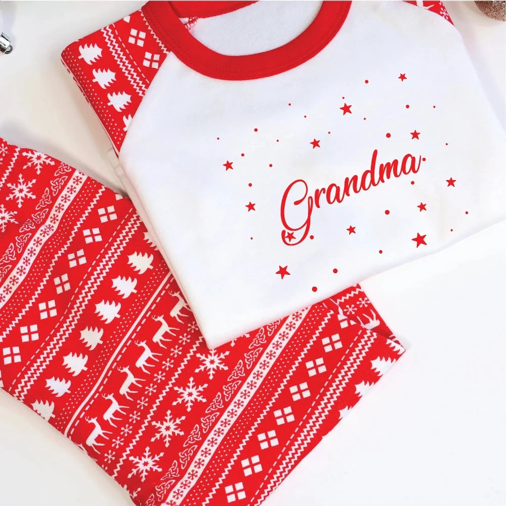 Personalised Christmas Family Pyjamas