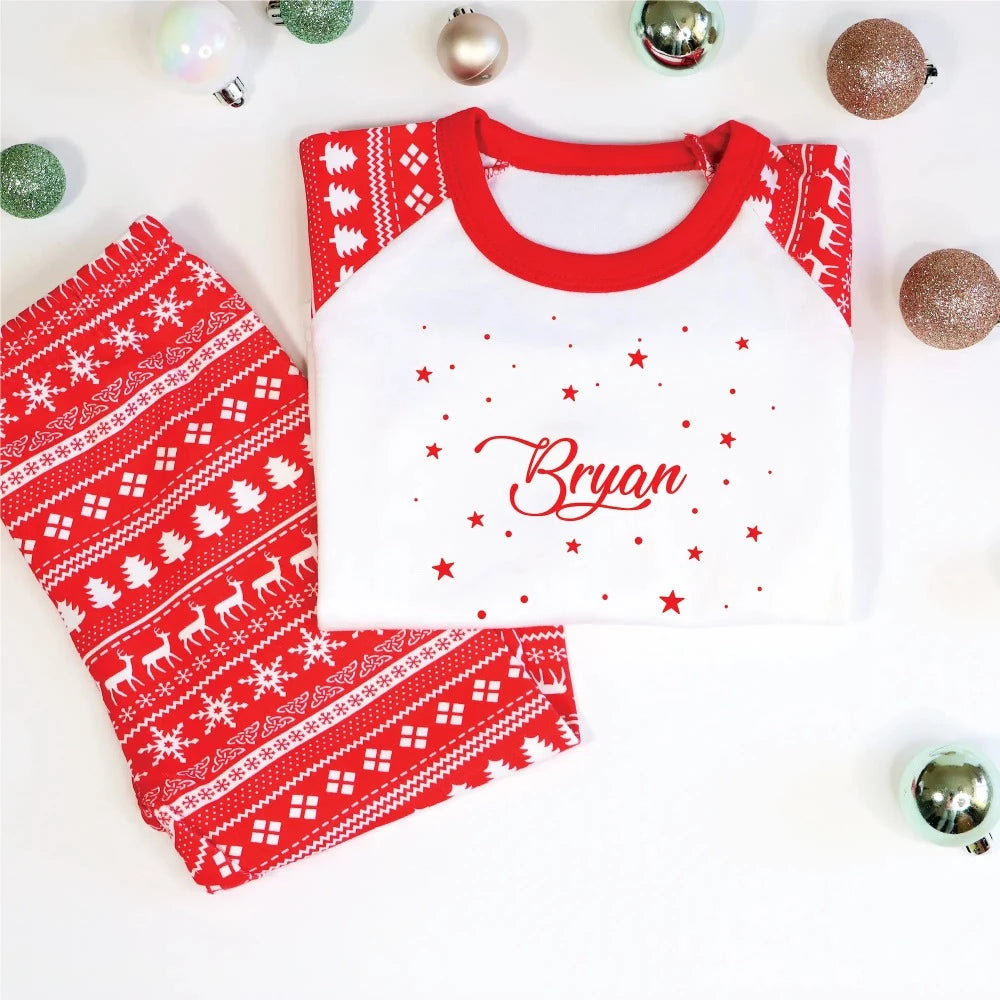 Personalised Christmas Family Pyjamas