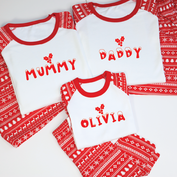 Personalised Family Christmas Pyjamas