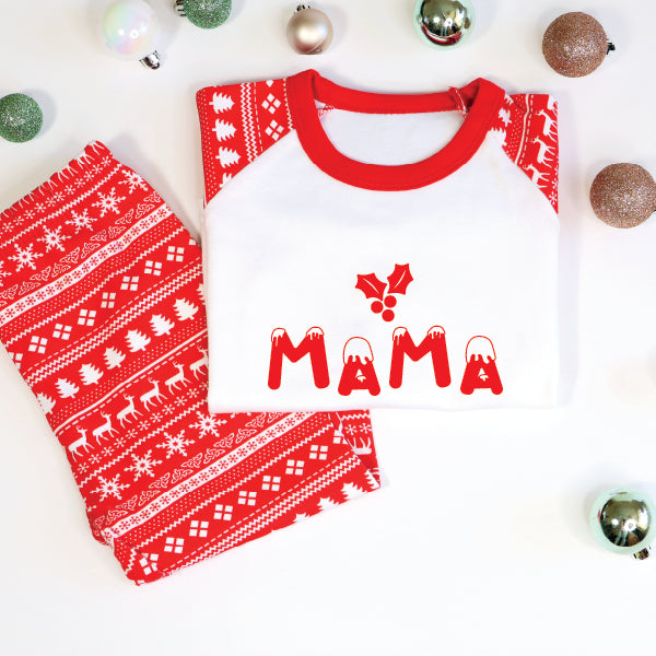 Personalised Family Christmas Pyjamas