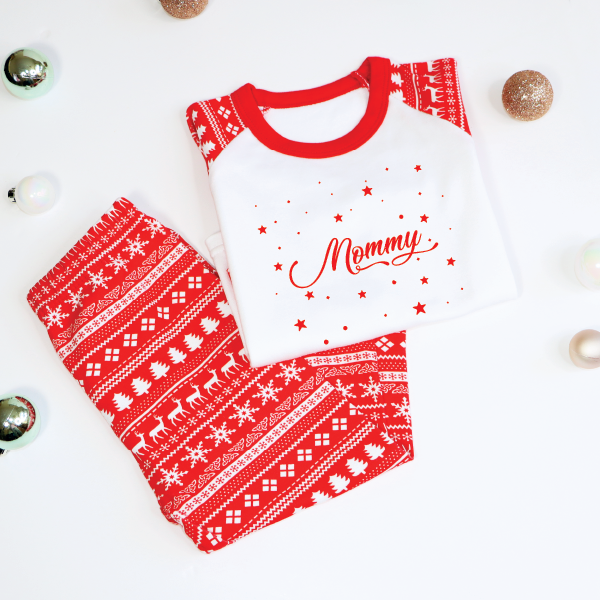 Personalised Family Christmas Stars Pyjamas_