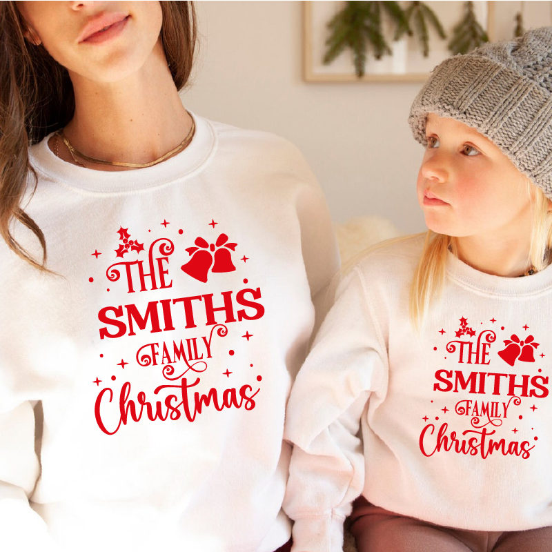 Personalised The Family Christmas Jumpers with Surname