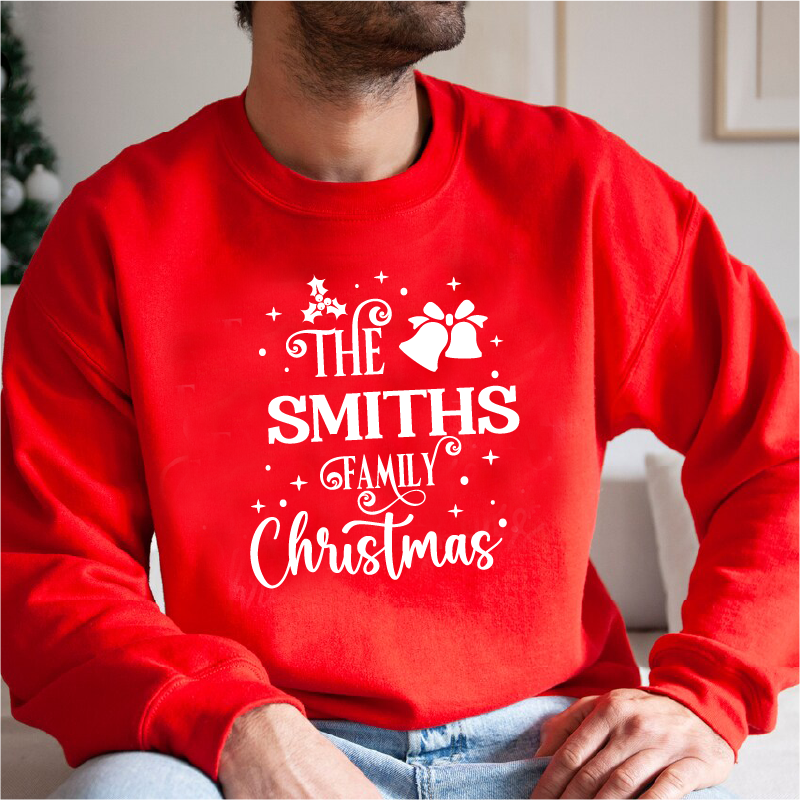 Personalised The Family Christmas Jumpers with Surname
