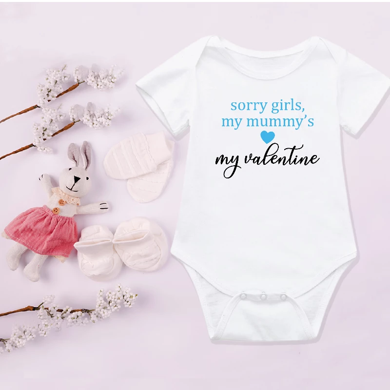 Sorry Girls My Mummy's My Valentine Baby Vest