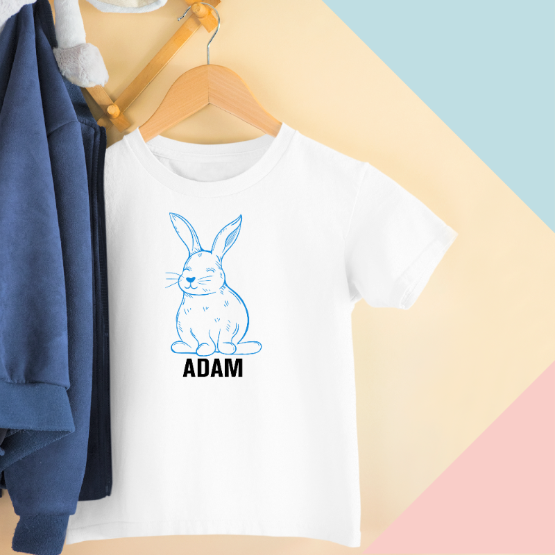 Personalised Easter Bunny Kids T-shirt 