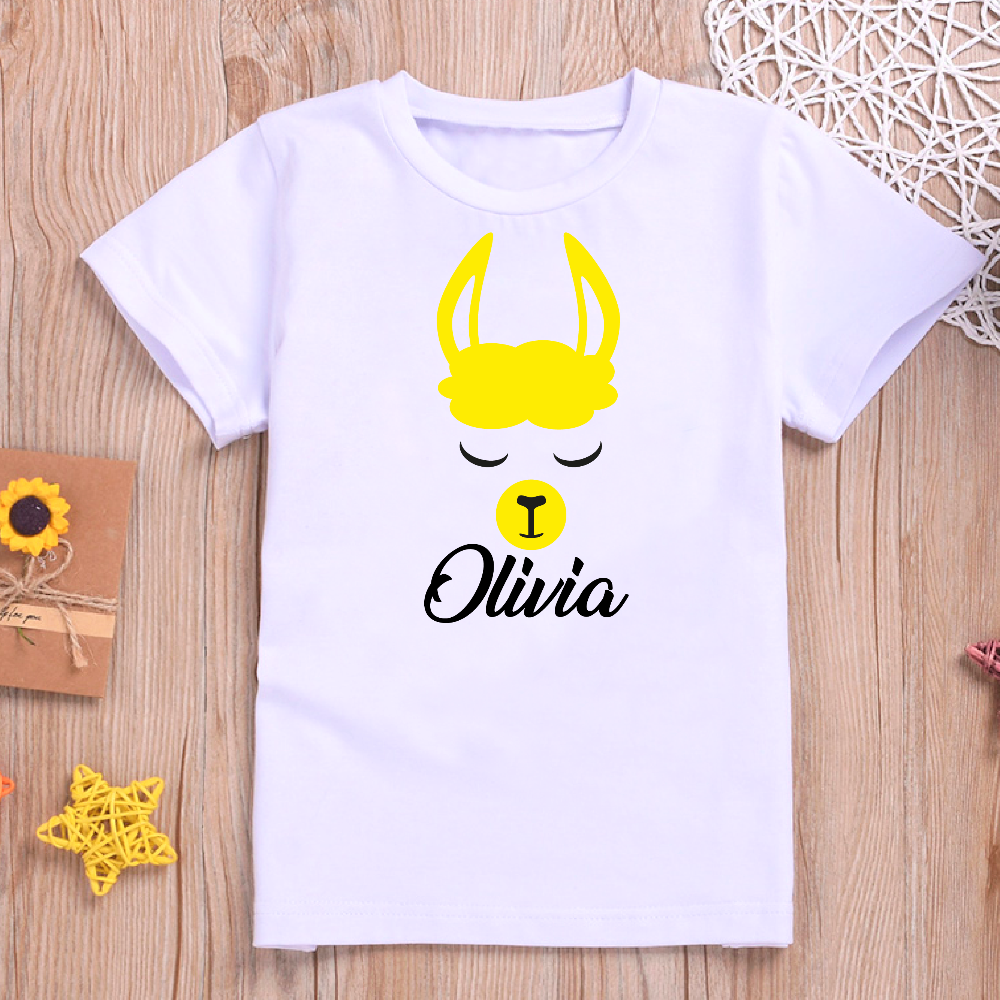 Personalised Llama Design T-shirt