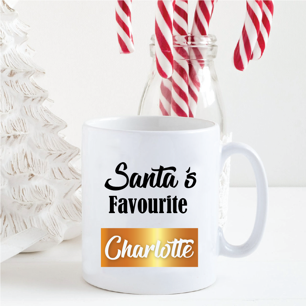 Santa's Favourite Personalised Mug