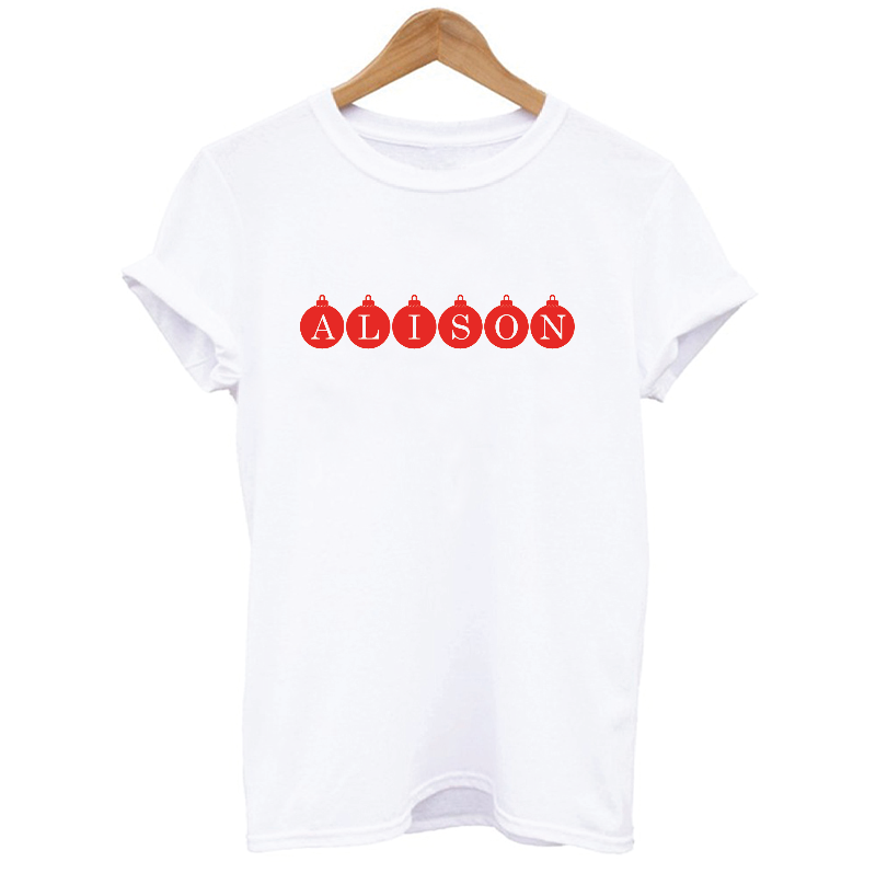Personalised Bauble Name T-shirt