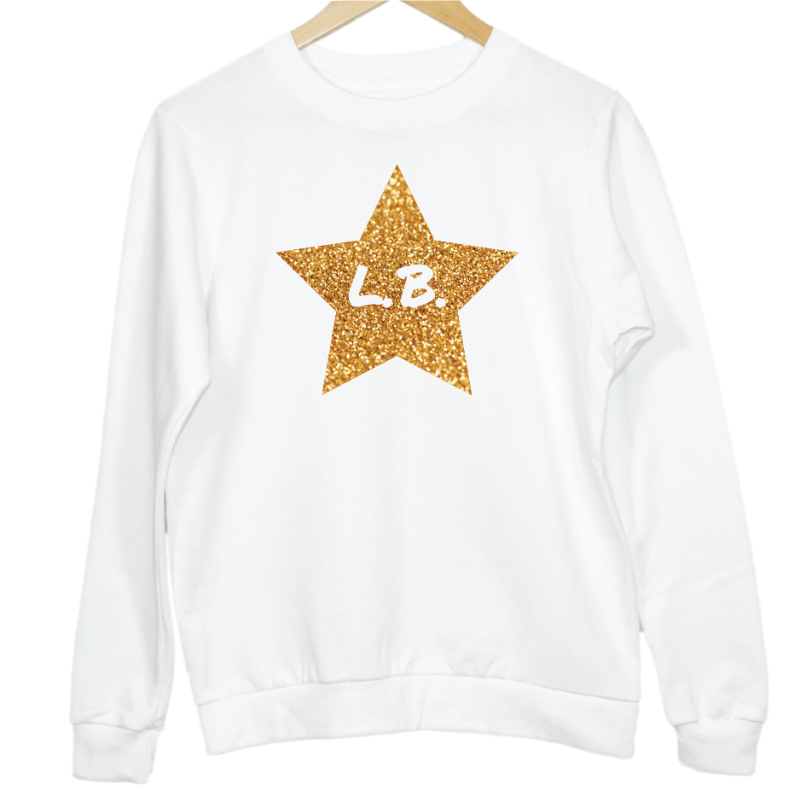 Personalised Initials Star Graphic Kid's Sweatshirt