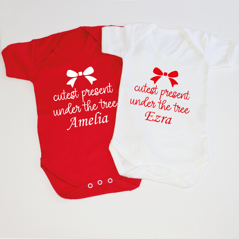 Personalised Cutest Present Under the Christmas Tree Kid's Top