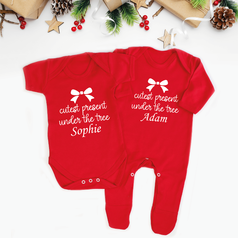 Personalised Cutest Present Under the Christmas Tree Kid's Top