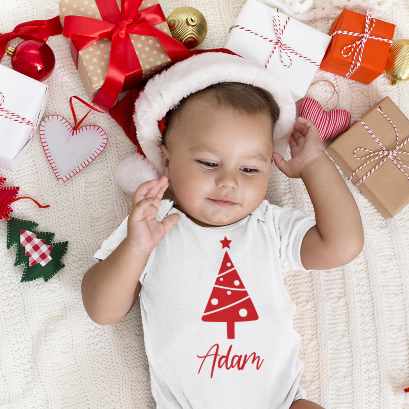 Christmas Tree Name Family T-shirts