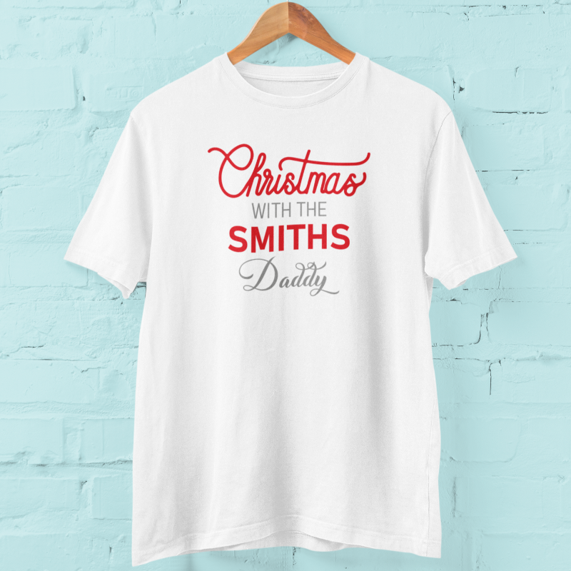 Christmas With The Surname Matching Family T-shirts