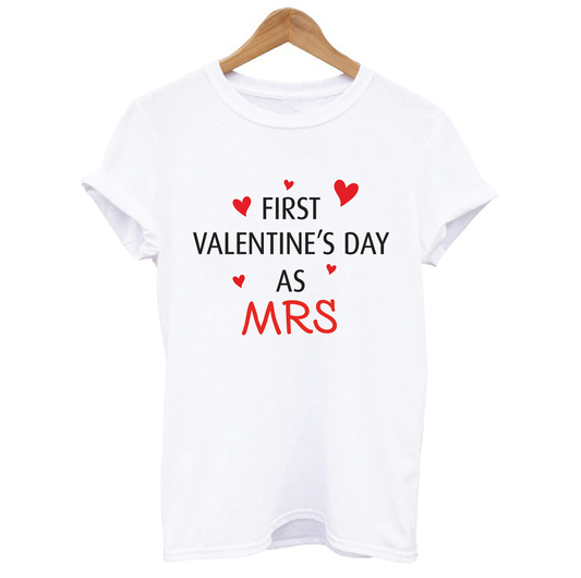 First Valentine's Day as a Mrs T-shirt