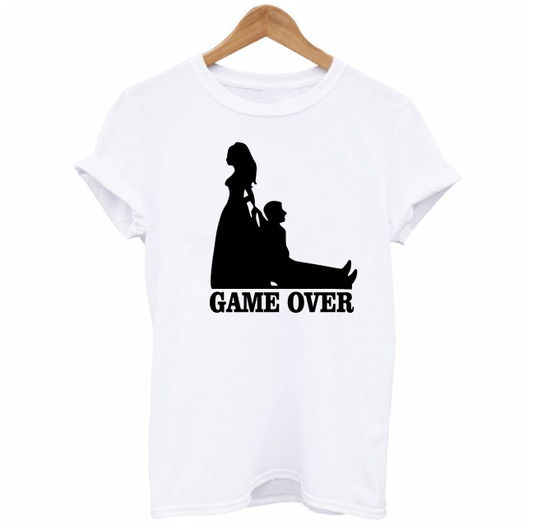Game Over T-shirt For Bride and Groom To Be