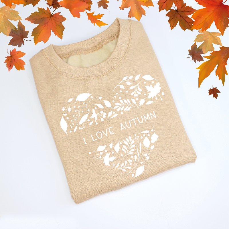 I Love Autumn Adult's Sweatshirt