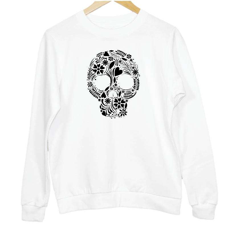 Floral Skull Women's Sweatshirt