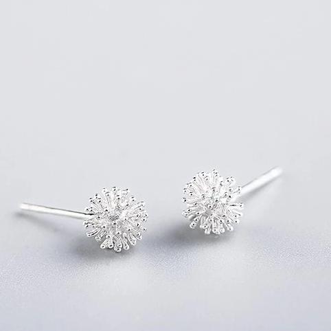 Personalised Will You Be My Bridesmaid Gift - Sterling Silver Dandelion Earrings