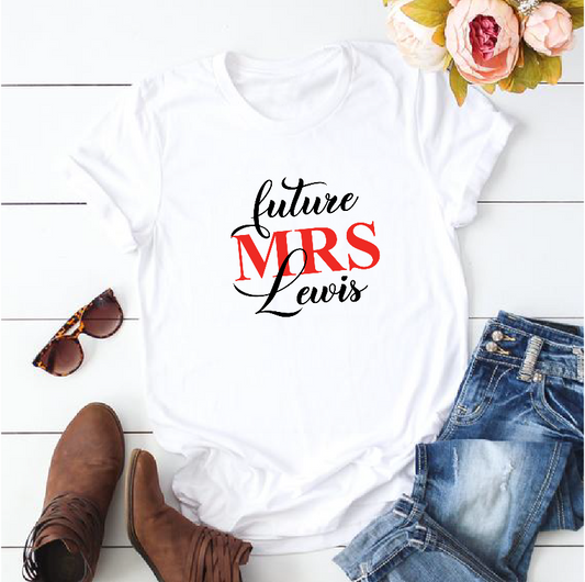 Personalised Future Mrs. T-shirt