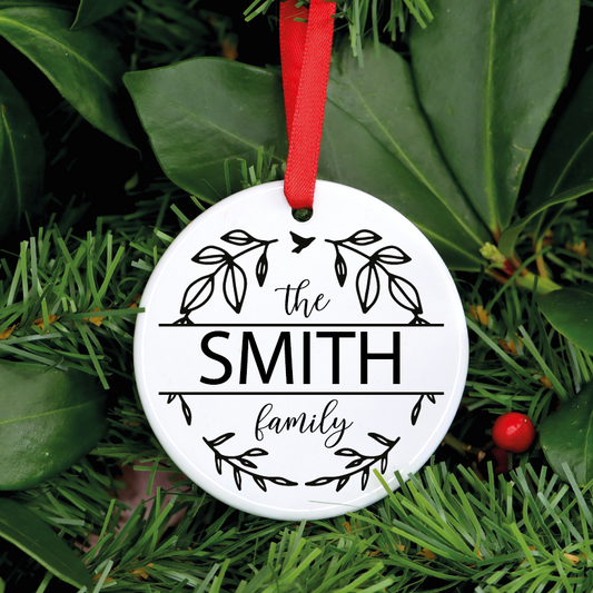 Personalised Family Christmas Bauble