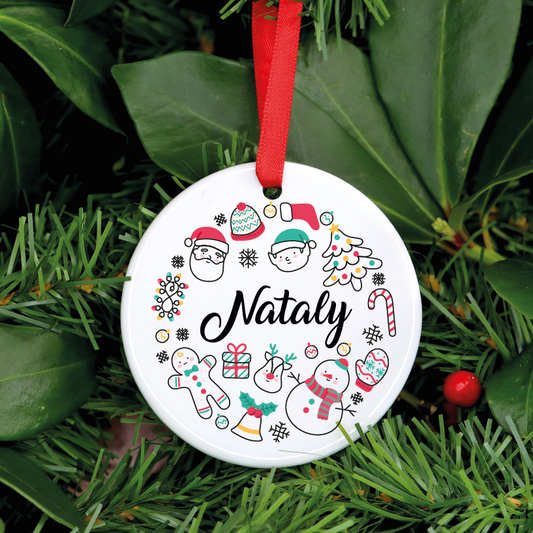 Personalised Christmas Ceramic Ornament