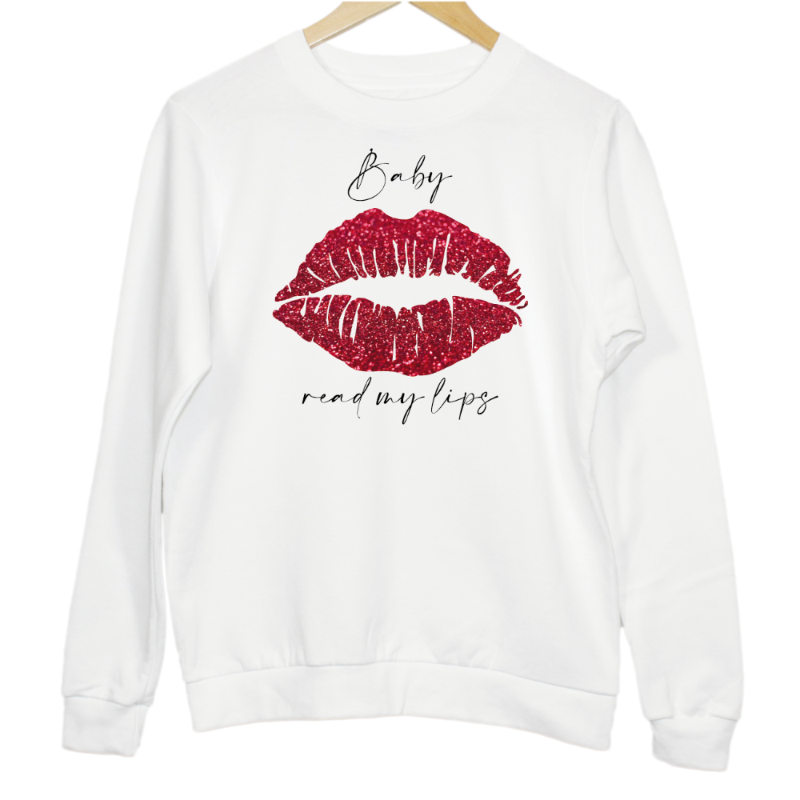 Baby Read My Lips Woman Sweatshirt