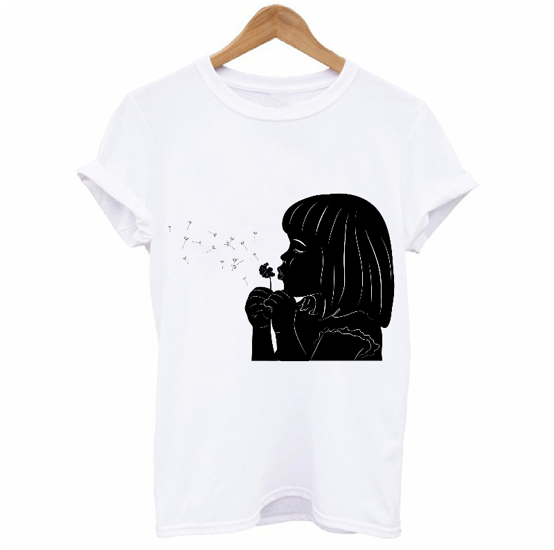Girl Blowing Dandelion T-shirt