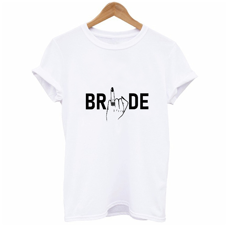 Bride and Her Tribe Ring Finger T-shirts