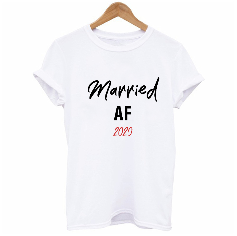 Custom Year Married AF T-shirt