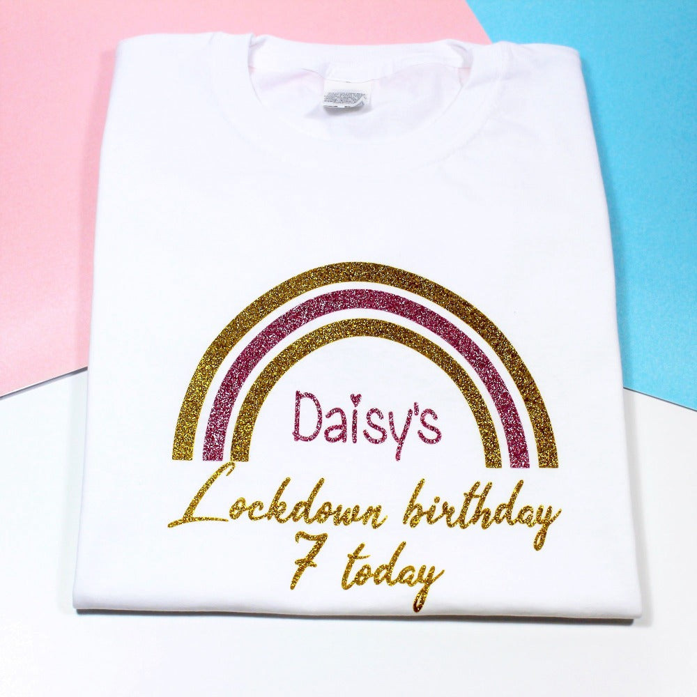 Personalised Lockdown Birthday  Kids T-shirt