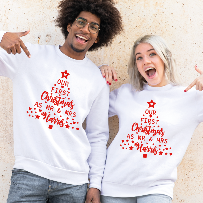 Mr mrs sweatshirts best sale