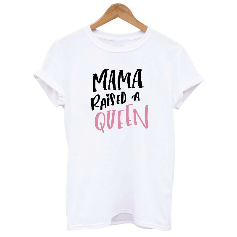 Personalised Mama Raised A Queen and Her Queen T-shirt Set