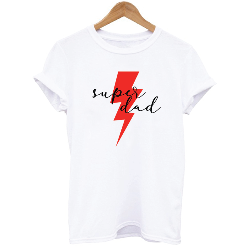 Super Dad Lightning Graphic T-shirt Father's Day Gift