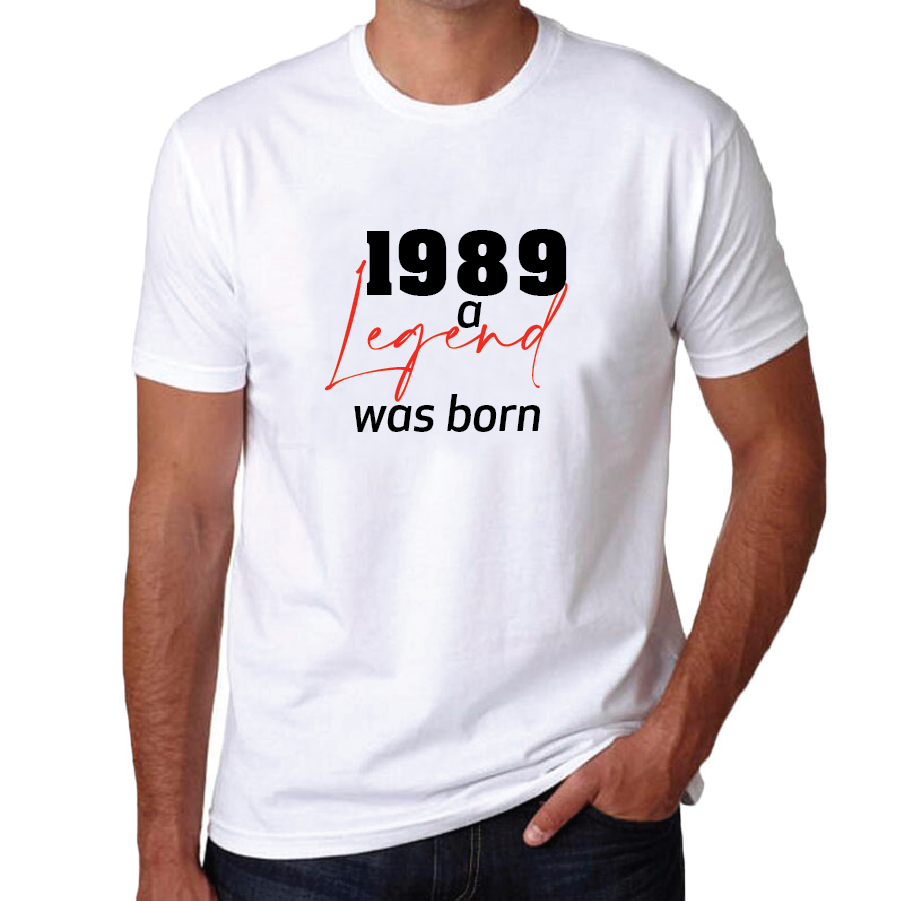 Personalised Year A Legend Was Born T-shirt for Men