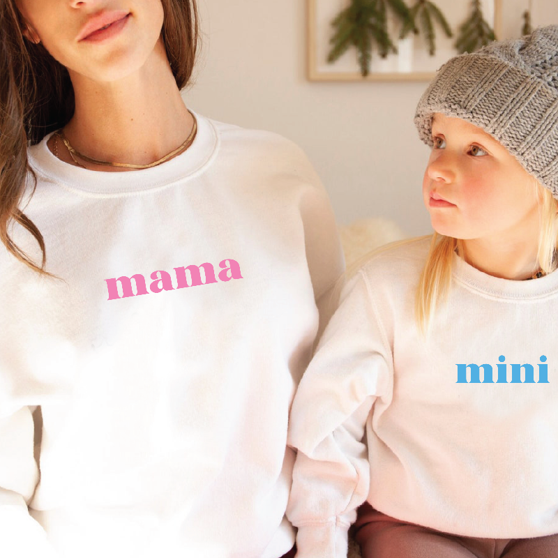 Matching Mama and Mini Sweatshirts