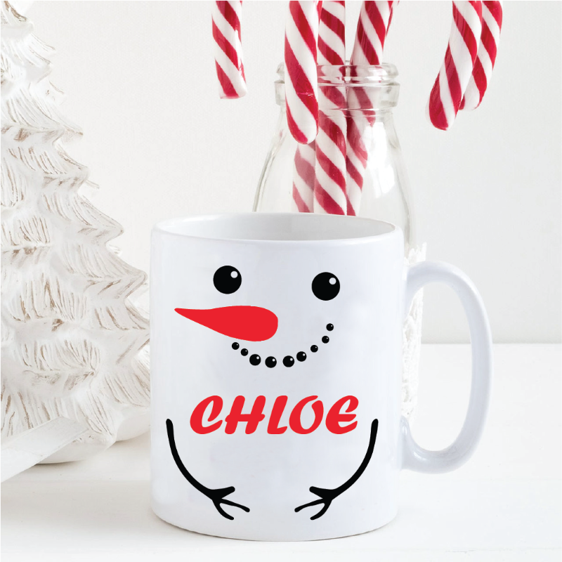 Personalised Snowman Mug
