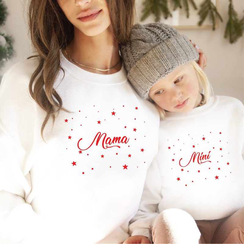 Personalised Family Christmas Star Jumpers