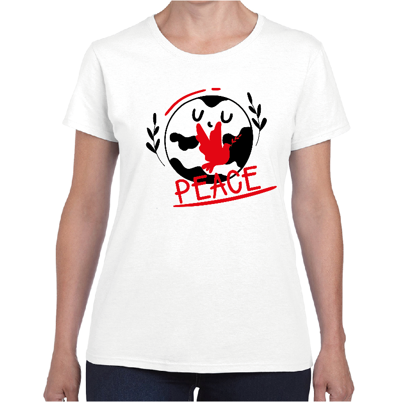 World Peace Dove with Olive Branch Women's T-shirt