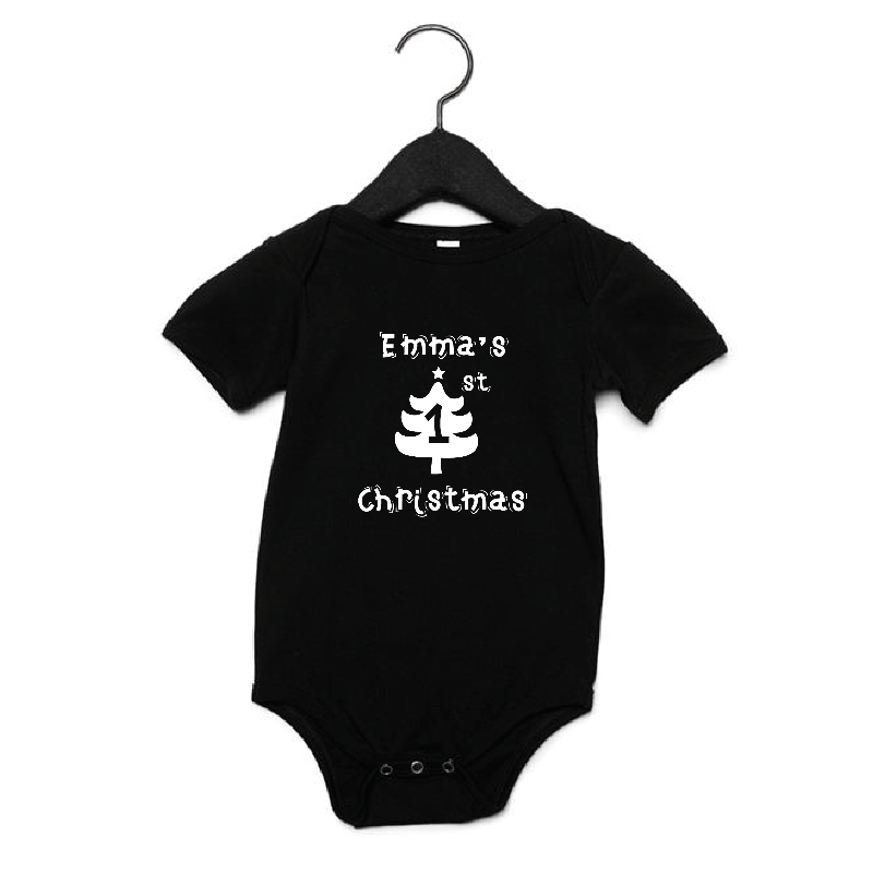 Personalised Baby's First Christmas Rompersuit