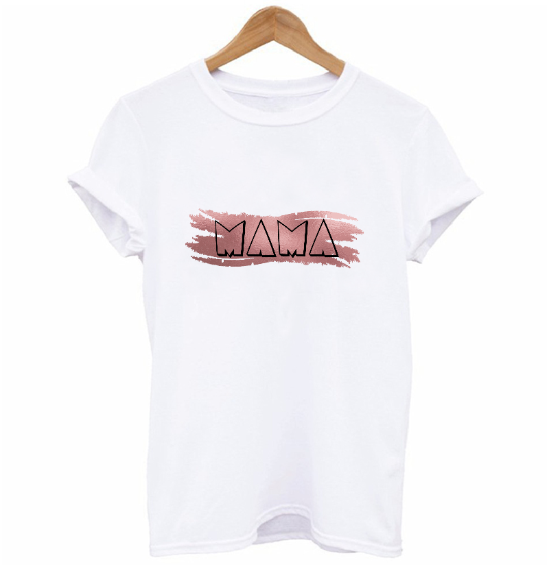 Mama Rose Gold Brush Stroke Graphic T-shirt